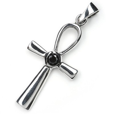 AFP Colgante Ankh Con Horus De Plata De Ley 925