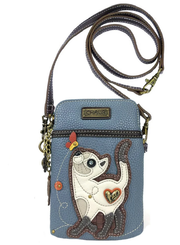 Bandolera para teléfono celular Chala gato convertible correa bolsos cartera gato mamá nuevo con etiquetas Foto 3 de 4