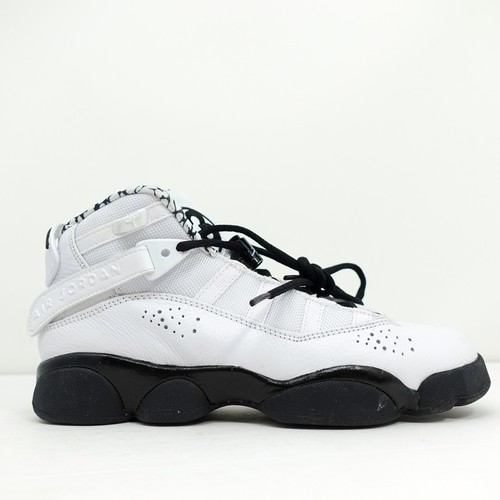 Nike Air Jordan 6 Rings GS White Black 