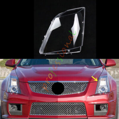 For Cadillac CTS 2008-2014 Left Side Headlight Clear Replace Lens 