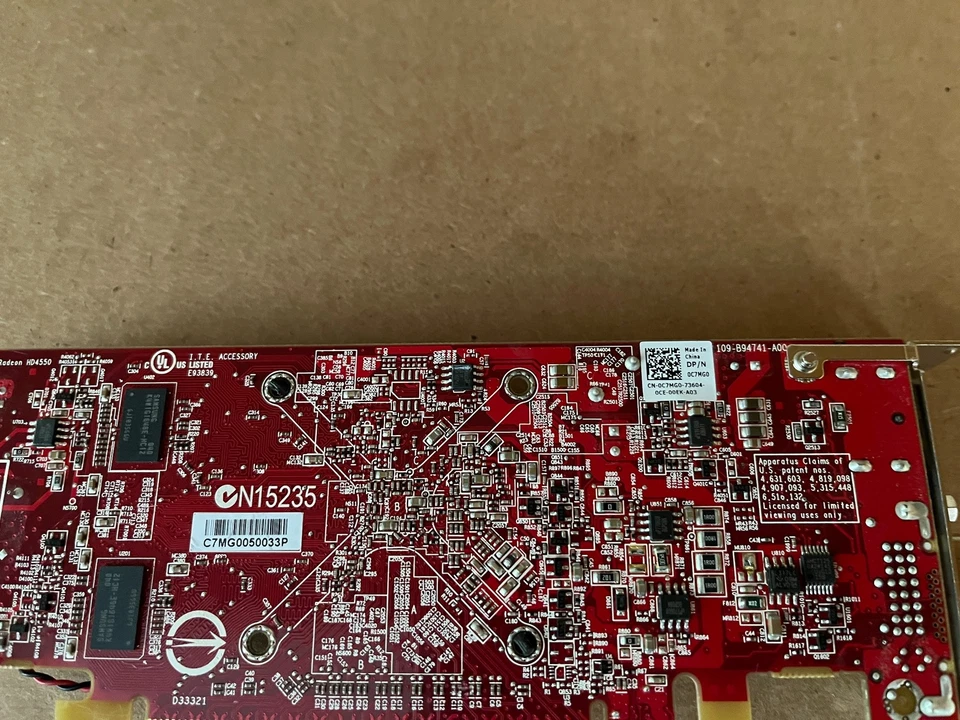ATI RADEON HD 4550 512MB GRAPHICS CARD 109-B94741-A00 DVI DP LOW PROFILE I7-5(1) - Image 4 of 4