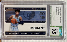 2019-20 Panini Contenders 19 Draft Class #2 JA Morant CSG Mint + 9.5 Grizzles RC