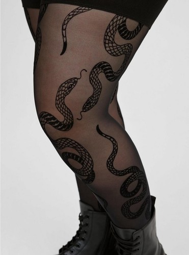 Torrid Black Mesh Snake Leggings NWT New 4X - Picture 6 of 7