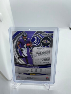 2023 Panini Spectra - Rookies Zay Flowers #128 Interstellar Prizm