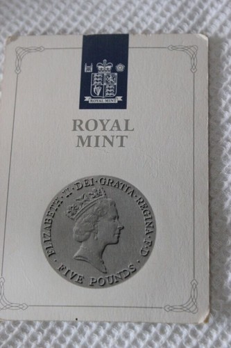 ANTICA MONETA INGLESE 90° COMPLEANNO REGINA MADRE 5 POUND - Picture 3 of 3