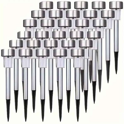 Solar Lights Outdoor ip65 Waterproof Solar Pathway Lights Stainless Steel Outdoo - Picture 4 of 5