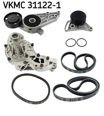 SKF Vkmc 31122-1 Wasserpumpe + Keilrippenriemensatz FüR Audi VW-image