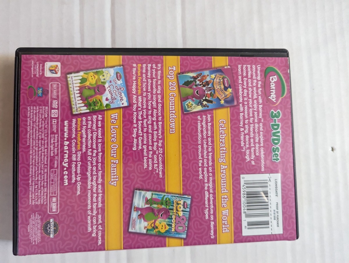 Celebrate With Barney 3-DVD Set 45986100481| eBay