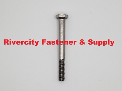 1/4-20x2-1/2 Stainless Steel Hex Head Cap Screws 1/4x20x2-1/2 Bolts 1/4x20x2.5