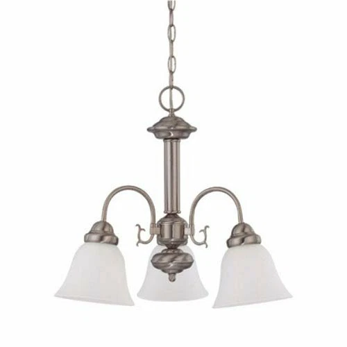 Ballerina 3 Light Chandelier - Brushed Nickel Finish - 60W - 120V - SATCO-60-32 - Picture 1 of 1
