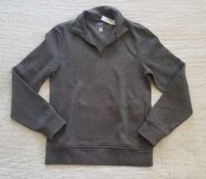 j crew button collar pullover sweatshirt