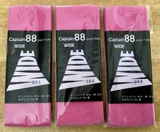 3 Packs CAPTAIN 88 WIDE Bias Tape, Magenta-364, 45mm By 2.75m, Japan, NIP