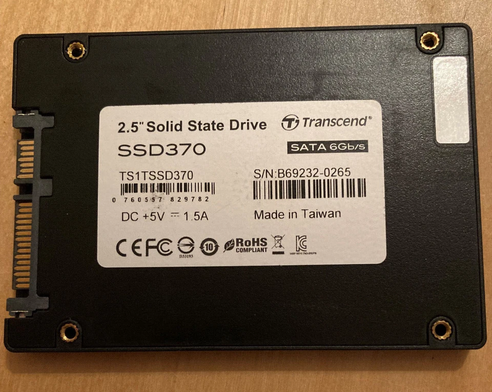 Transcend SSD370 (TS1TSSD370) 1TB 2,5" SSD SATA3 6Gb/s 2D-NAND MLC durable - Bild 2 von 4