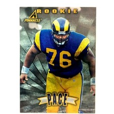 Orlando Pace 1997 Pinnacle Trophy Collection Parallel Rookie #58 NFL HOF Rams