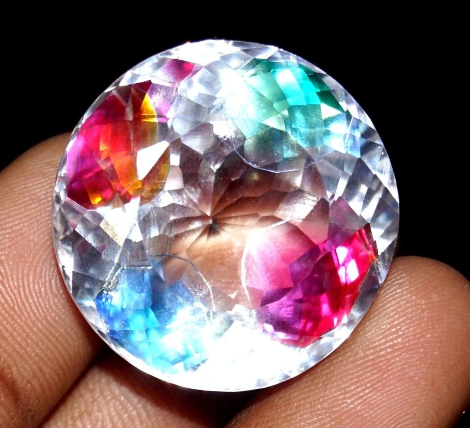 Pitambari Sapphire Natural Bi-Colour 94-95 Ct Round Cut Loose Certified Gemstone - Image 3 of 4