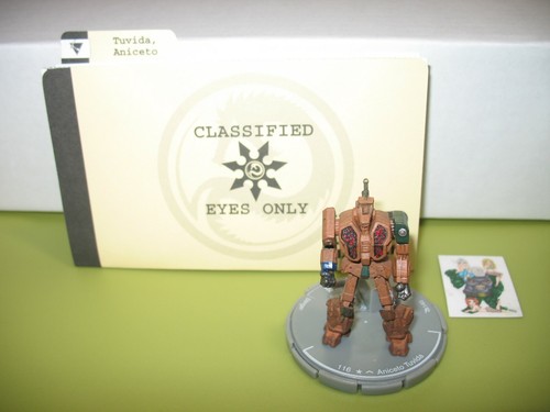 =Mechwarrior HOUSE LIAO Aniceto Tuvida 140 Stinger with dossier 25 =