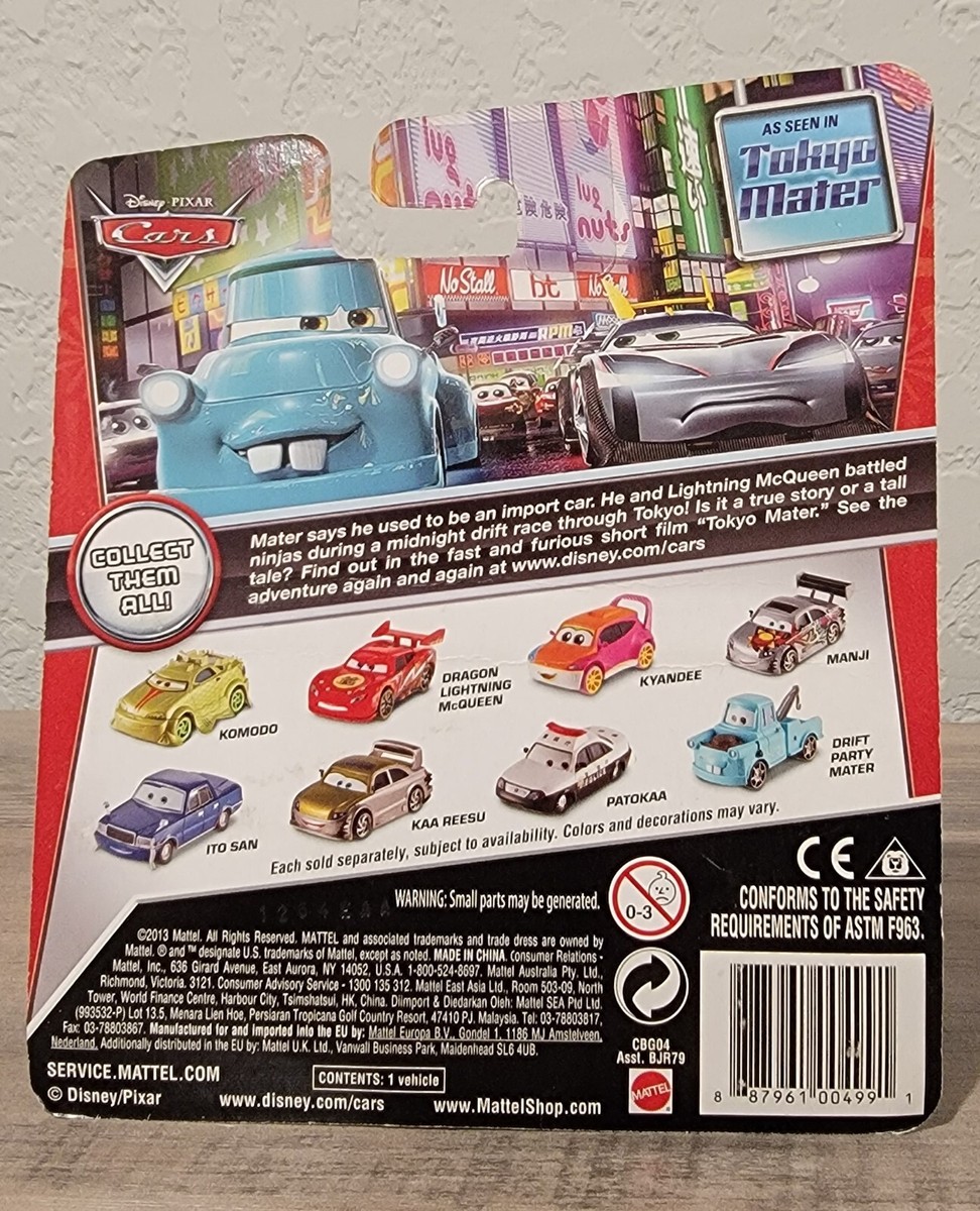 2014 Mattel DISNEY PIXAR CARS TOON DRIFT PARTY MATER TOKYO MATER
