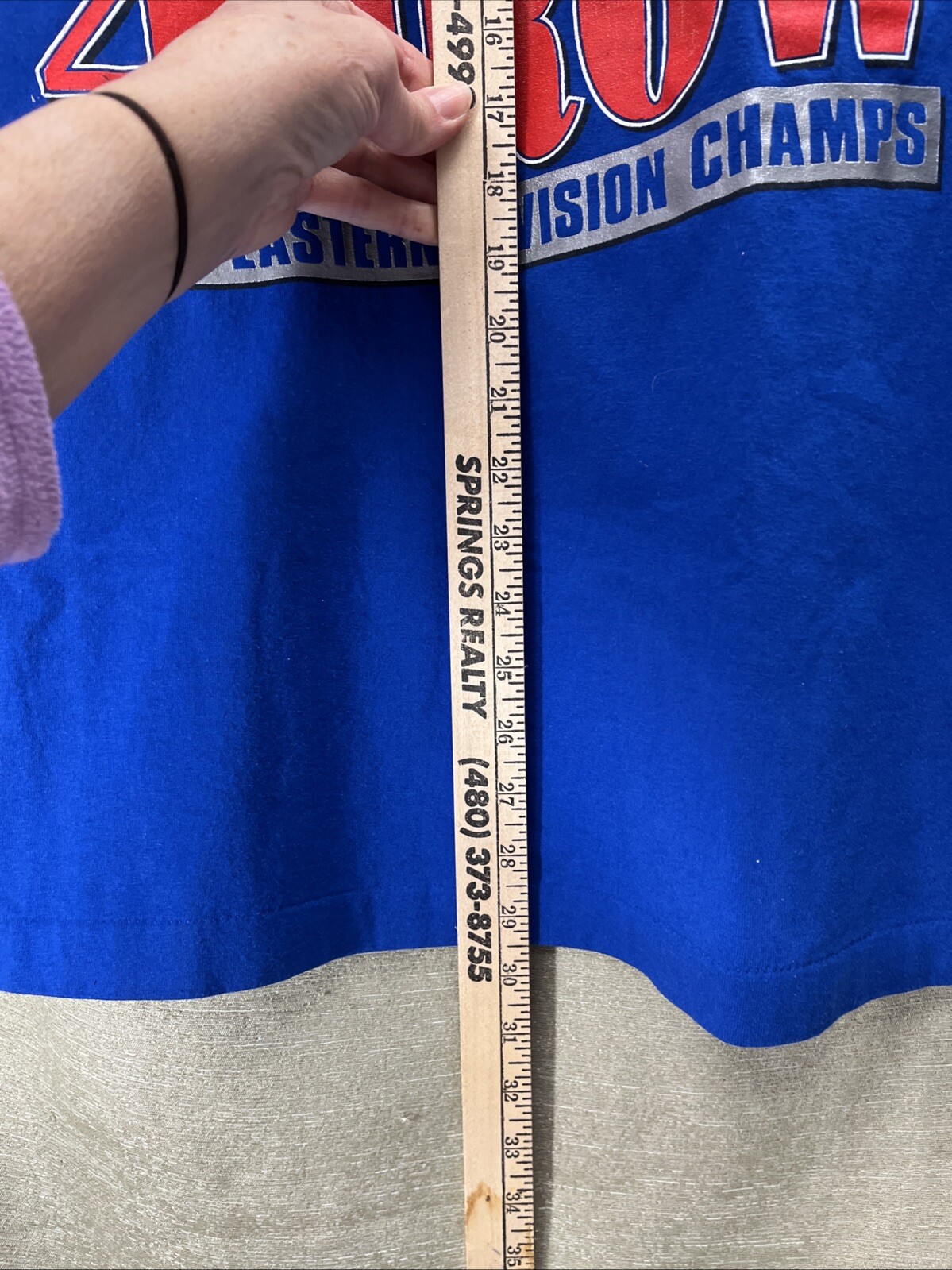 Buffalo Bills 4 di fila blu uomo 2xl t shirt vintage trench made in USA