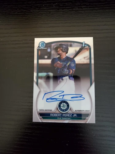 Robert Perez Jr. - 2023 Bowman Chrome 1st Bowman Prospect Autograph ON-CARD AUTO