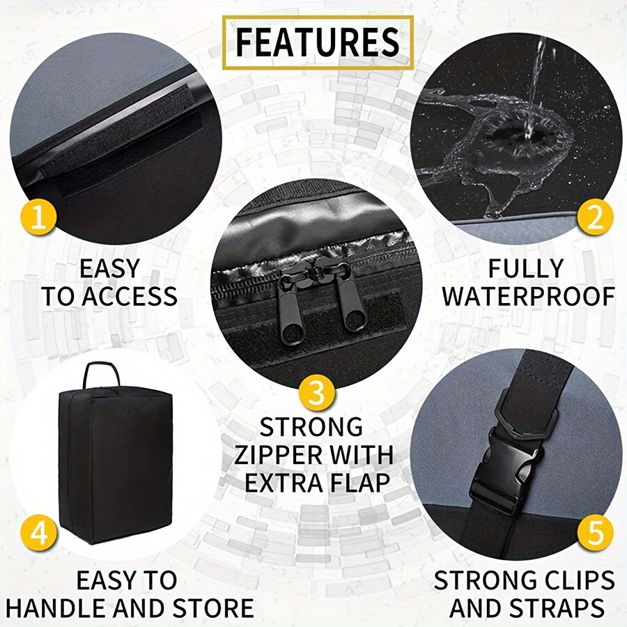 Bolsa de transporte de carga impermeable resistente para techo de auto en stock de EE. UU. X 1 Foto 4 de 4