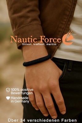 Lorencik  Segeltau Armband Herren   Edelstahlverschluss   Handmade Schmuck