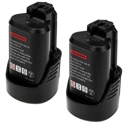 2X 12V 4800mAh Li-ion AKKU für Bosch BAT411 BAT411A BAT412 GDR GOP GSR 10.8V-LI