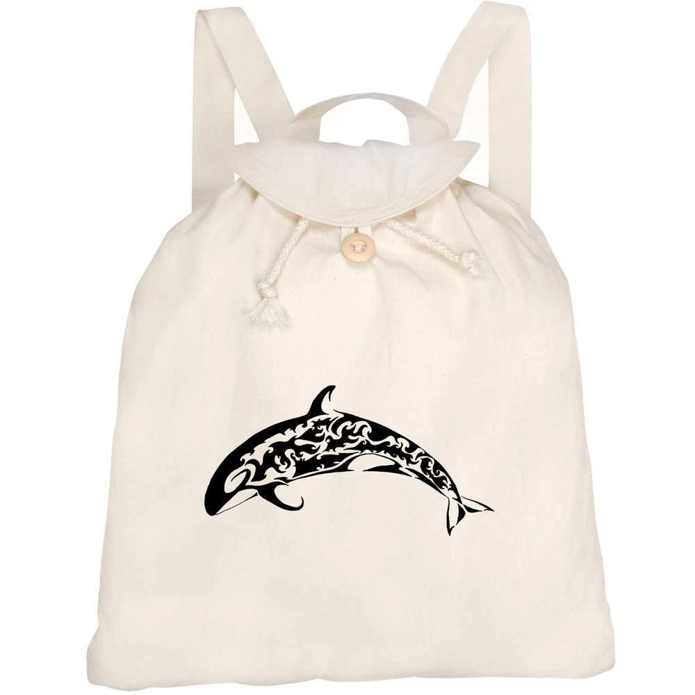 Orca whale backpack top