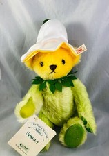 Vintage Steiff Bear Four Seasons Spring Sprout Green Hang Tag Ear Button  Bag