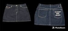 Vintage Tommy Girl Jeans Denim Short Skirt Y2K Size 11