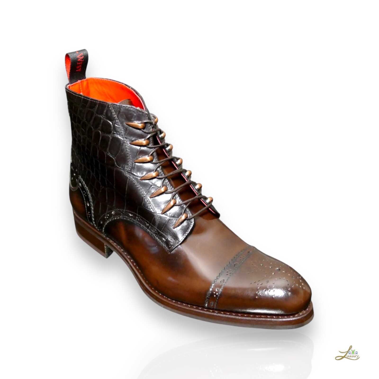 Jeffery West Hutchence Wasted Military Derby Boots Leather Size 43