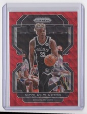 2021-22 Panini Prizm Red Wave Prizm Nicolas Claxton Brooklyn Nets #38