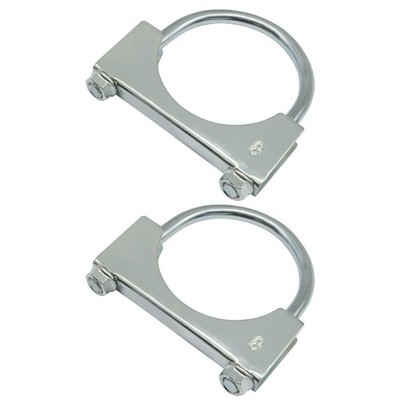 Murtenze 2 Pack 3'' UBolt Muffler Exhaust Clamps, Stainless Steel Silencer Exh...
