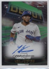 2025 Topps Finest Debut Green Refractor 55/75 Leo Jimenez Jiménez Auto uk2