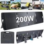 Panel Solar Portátil 200W 100W Para Estaciones Energía Autocaravanas Acampadas