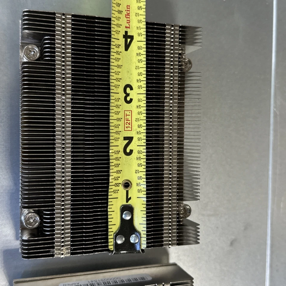 Supermicro 1U Passive Heat Sink LGA2011 Socket Screw SNK-P0047PW,W/Base - Image 2 of 4