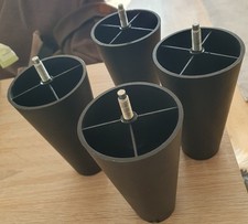 Sofafüße 15 cm Schwarz Kunstopf Ikea       1 set = 4 stück 