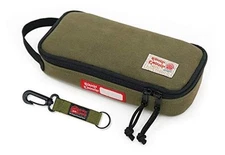 Rough Enough Canvas Small Tool Pouch Bag Large Pencil Case Box for Army Green