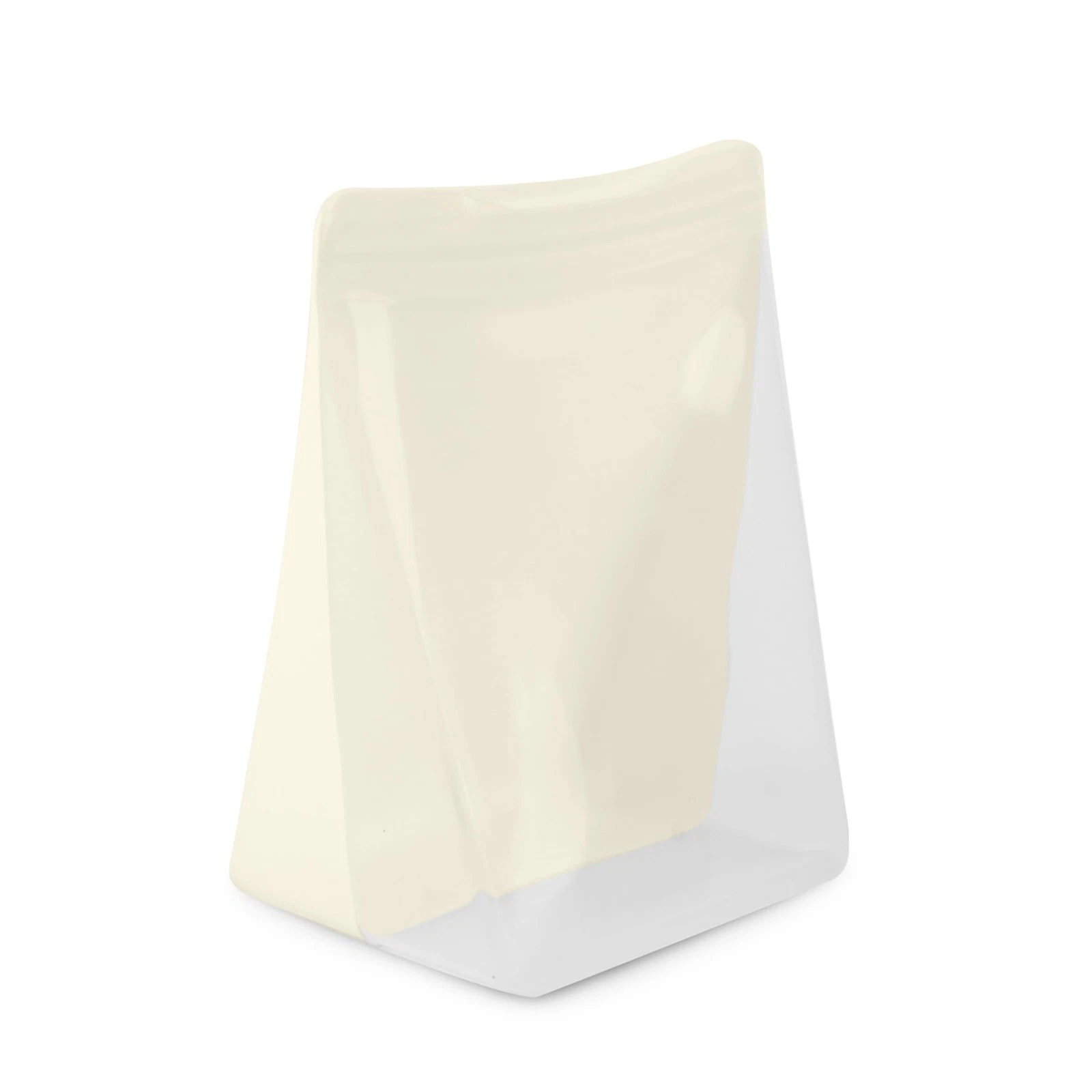 Porter Silicone Reusable Storage Bag, Sandwich (36oz Stand-Up), Cream, Food S...