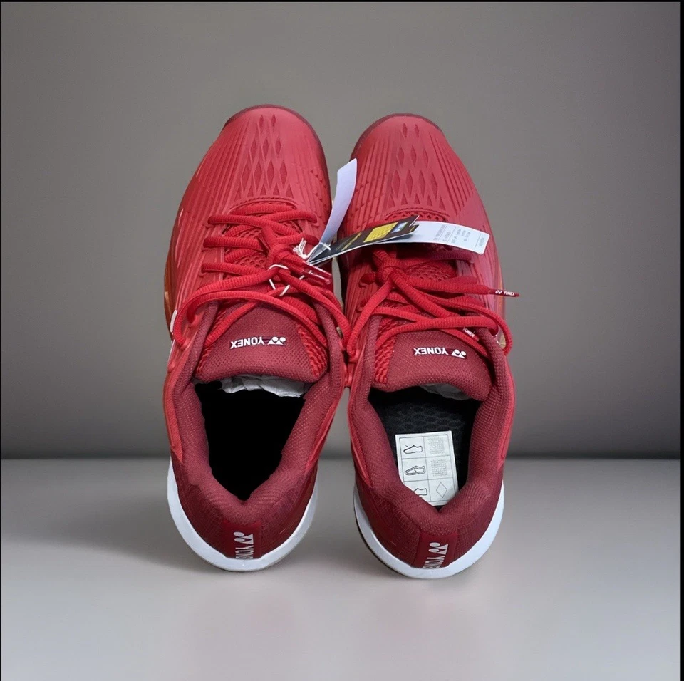 Yonex Power Cushion Eclipsion 5 Unisex Hombre’s Talla 9, Mujer’s 10.5 Tango Red  Foto 4 de 4
