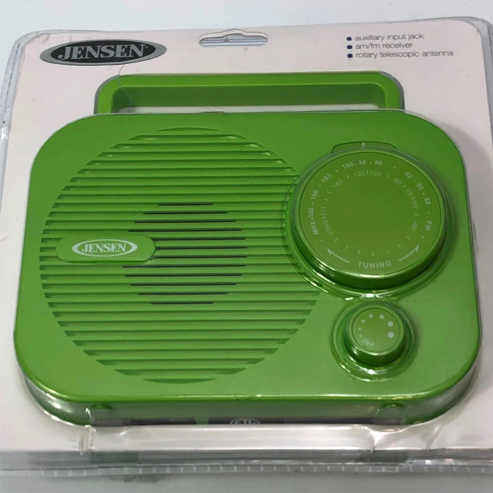 Jensen Portable AM FM Radio MR-550 Green - Image 2 of 4