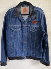 Vintage 80s Harley Davidson Levi s Type 3 Trucker Denim Jacket 71506-0216