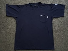 TYNDALE Fire Resistant POCKET T Shirt FRMC 8 CAL CAT 2 Large Navy Blue