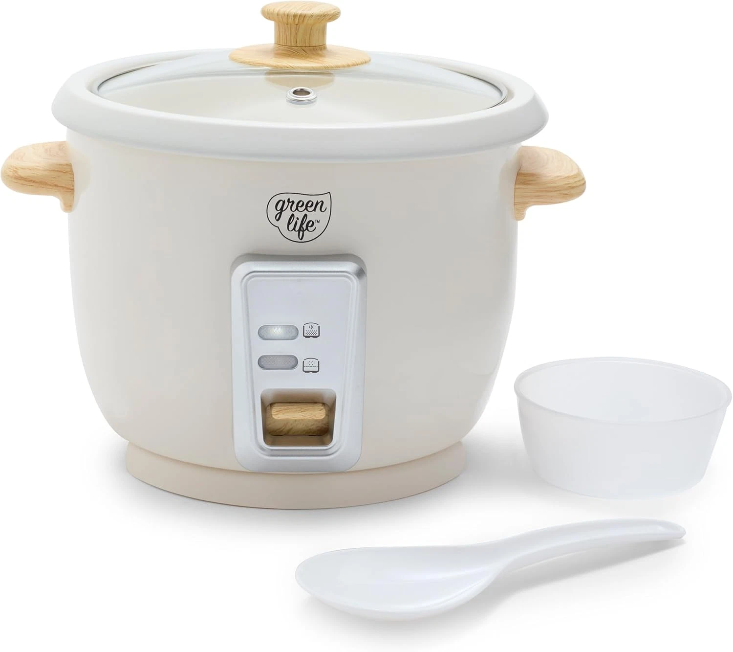 Rice Cooker with Removable Pfas-Free Ceramic Nonstick Pot, 3-Cups Uncooked/6-Cup