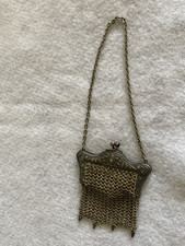 VICTORIAN MESH CHAIN PURSE SILVER
