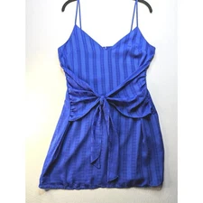 NWT Revolve Lovers + Friends Mini Dress Tie Woman’s Medium Cobalt Blue Vacation