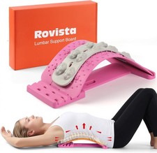 Premium Back Stretcher for Lower Back Pain Relief 4-Level Adjustable Lumbar