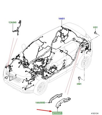 Land Rover Range Rover Evoque L551 Hauptkabel Basisschild LR155913 NEU ORIGINAL
