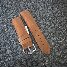 HIRSCH CAMELGRAIN PRO SKIN WATCH STRAP 22mm.
