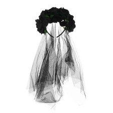 Hair Accessories for Girls Black Crown Headband Costume Decorations Women