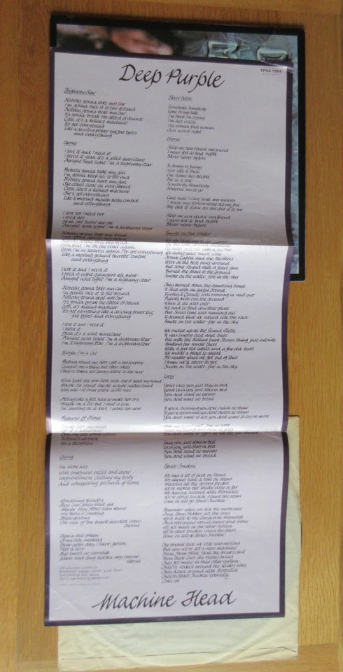 DEEP PURPLE MACHINE HEAD VINYL LP TPSA 7504 UK 1ST PRESS 1972 - Image 4 of 4